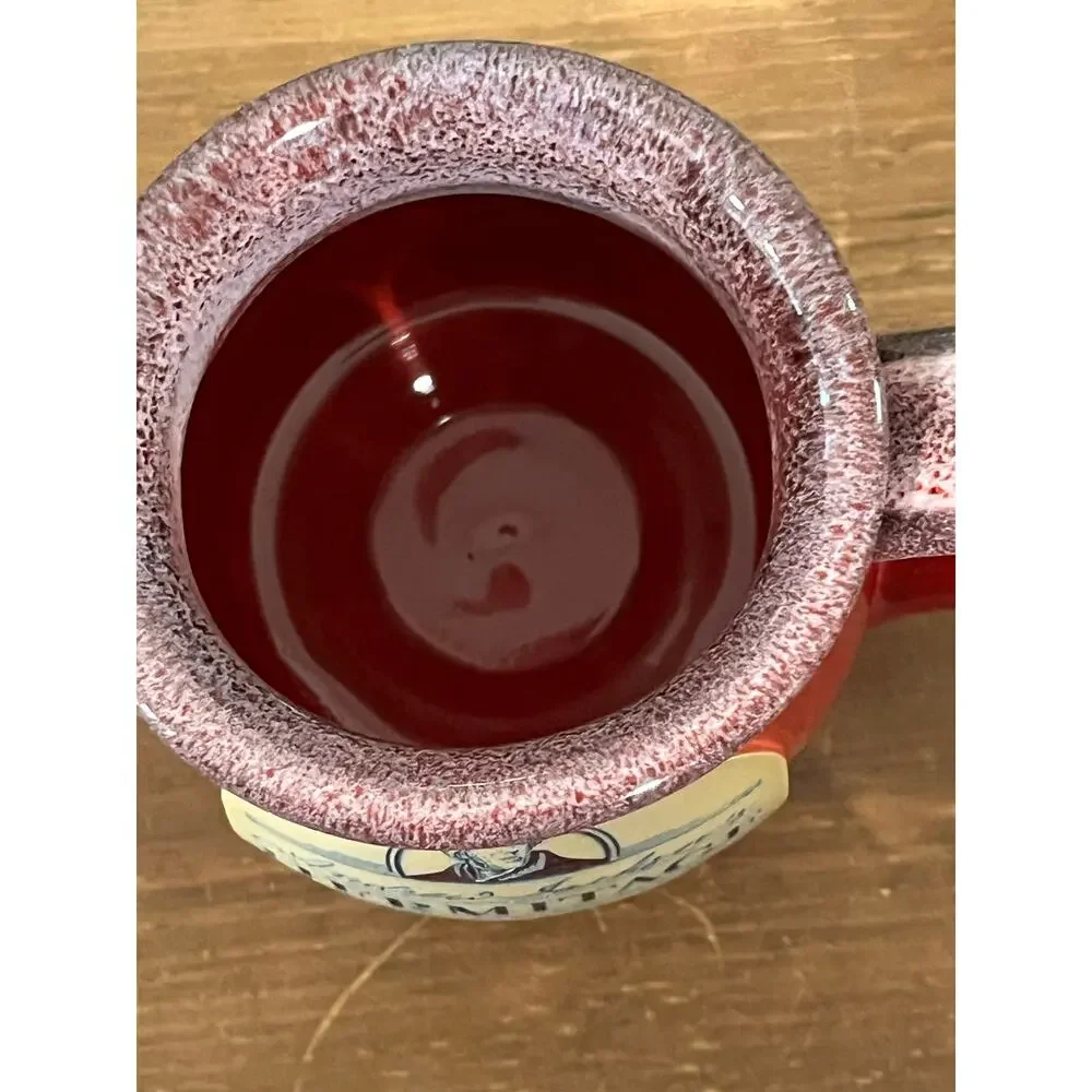 Deneen Pottery Andrew Jackson Hermitage Mug Red Hand‎ Thrown USA 2015